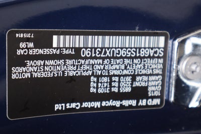 2016 Rolls-Royce Phantom 4dr Sdn