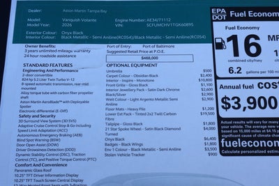 2026 Aston Martin Vanquish Volante