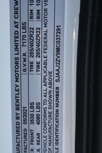 2021 Bentley Bentayga Hybrid Base