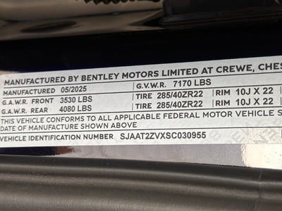 2025 Bentley Bentayga V8