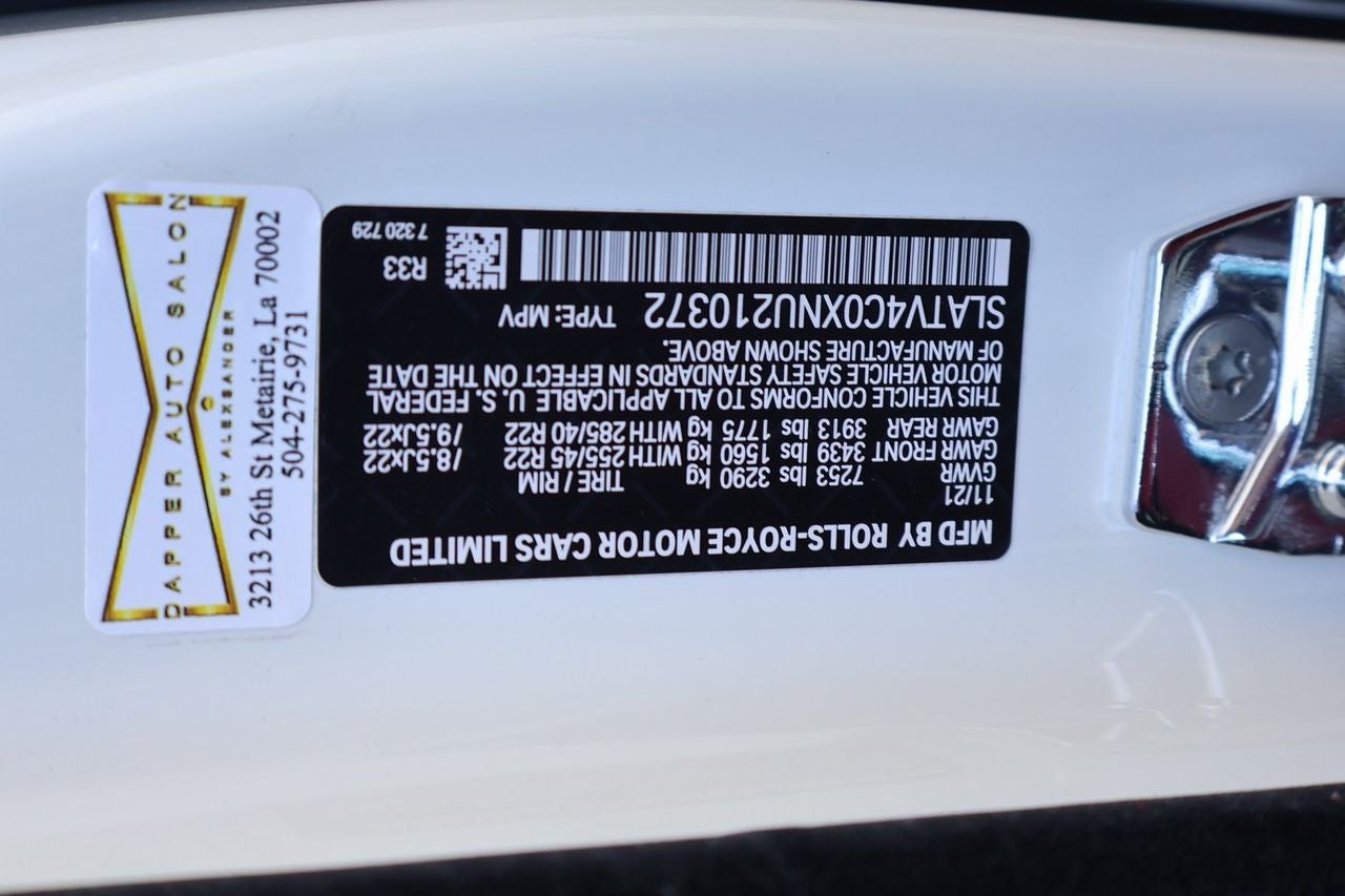 2022 Rolls-Royce Cullinan Sport Utility