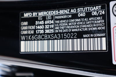 2025 Mercedes-Benz S-Class S 63 E AMG® 4MATIC®