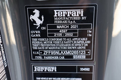 2021 Ferrari SF90 Stradale Coupe