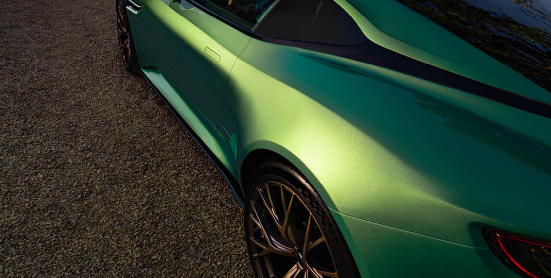 Rear quarter panel showing off lines