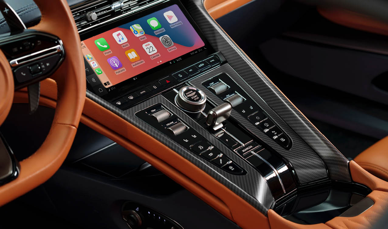 interior infotainment system console