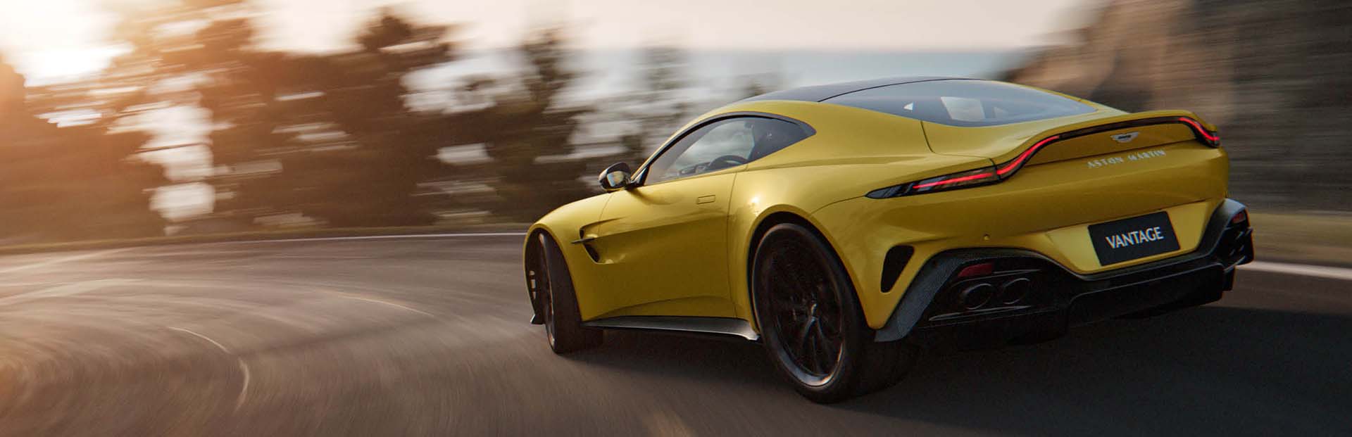 Sports car hanling a tight corner going at high speeds