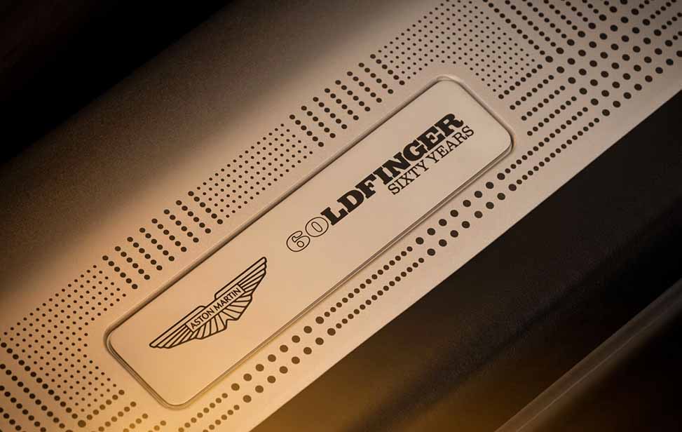  Aston Martin DB12 Goldfinger Edition Emblem