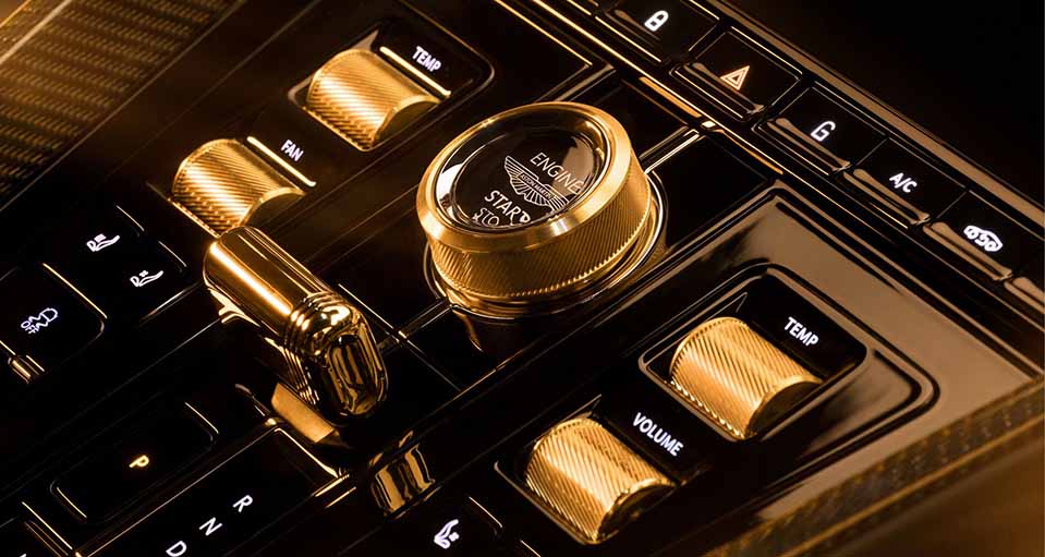 elegant and refined infotainment cluster