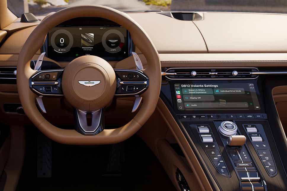 Aston Martin DB12 Apple CarPlay Settings