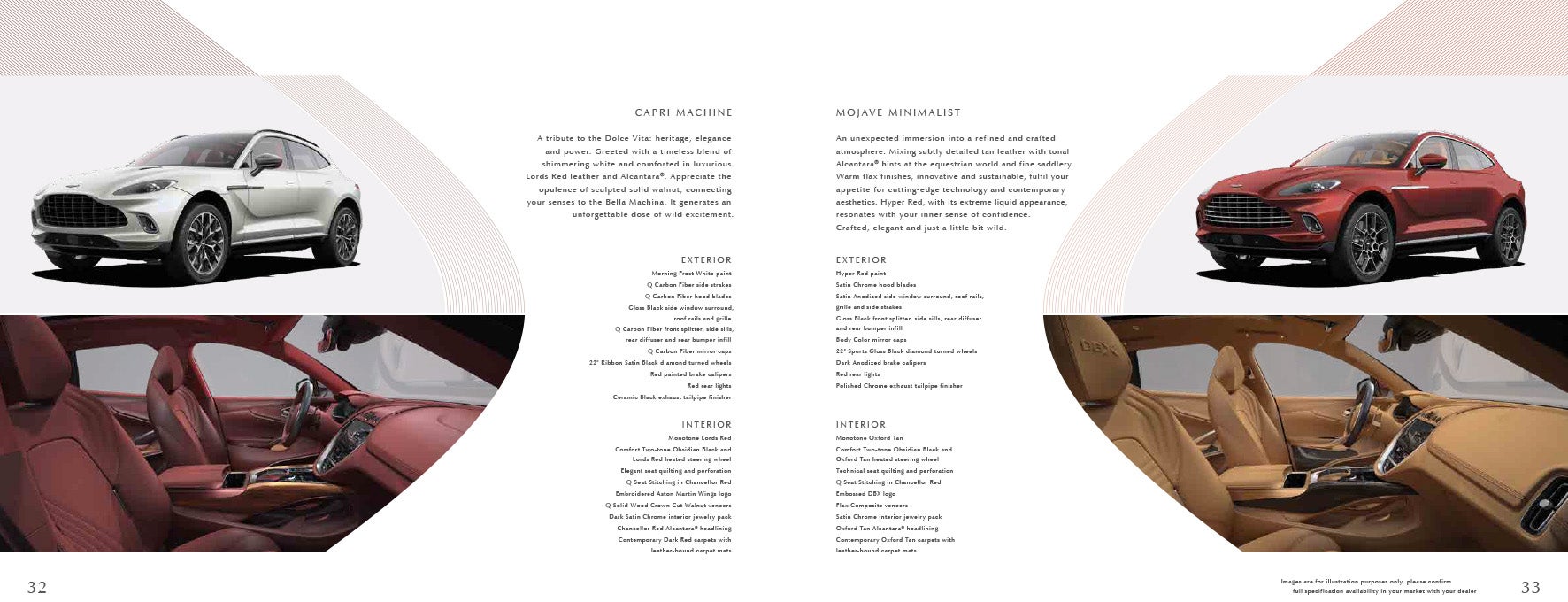 Designer Specifications