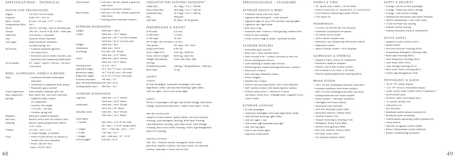 Technical Specifications