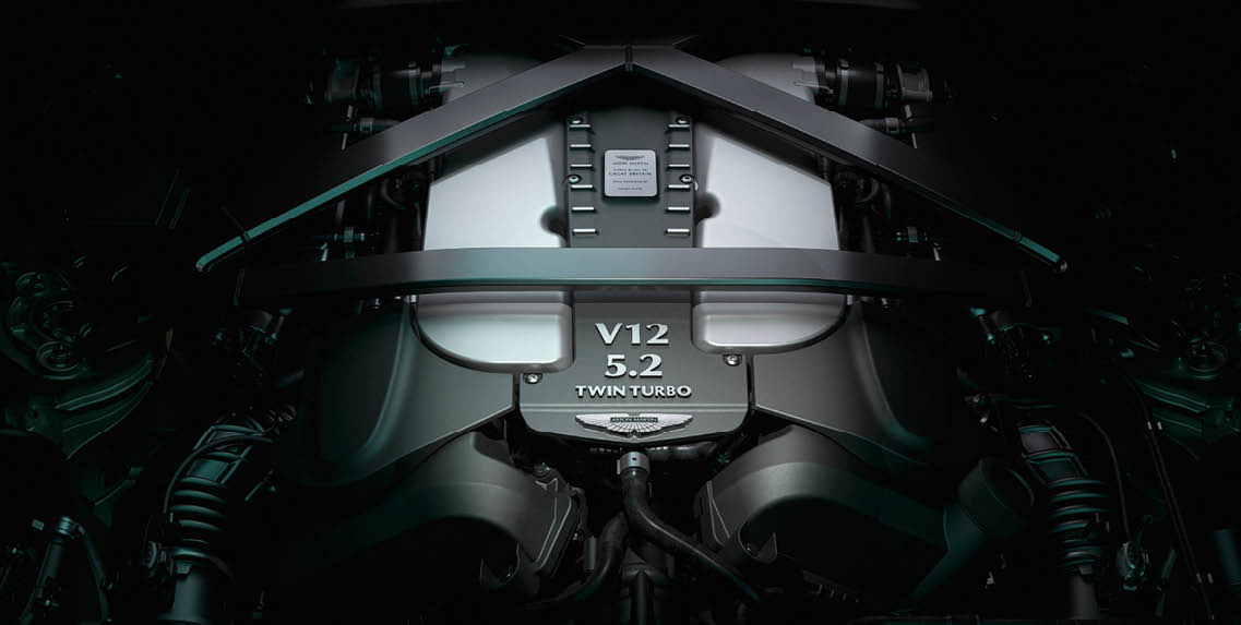 Vantage V12 5.2 liter Twin Turbo Engine